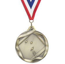 BILLIARDS POOL GOLD MEDAL CHAMP FIRST PLACE WINNER AWARD 2.25" PERSONALIZED FREE