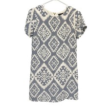 Lulu's Give Me A Print Light Blue Shift Dress Size Small