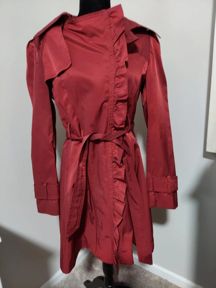 Jessica Simpson Giacca Softshell Lunga Donna - Impermeabile Con Cappuccio, Fodera In Pile, Leggera, Trench Beige - 2
