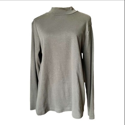 White Stag Black Long Sleeve Blouse Size XL (16-18) (575-2)