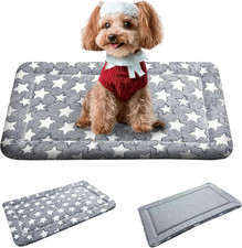    Reversible Dog Bed Mat   Soft, Durable, Machine Washable Crate  Travel Pad