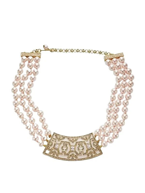 Collares y colgantes De moda babero de cristal