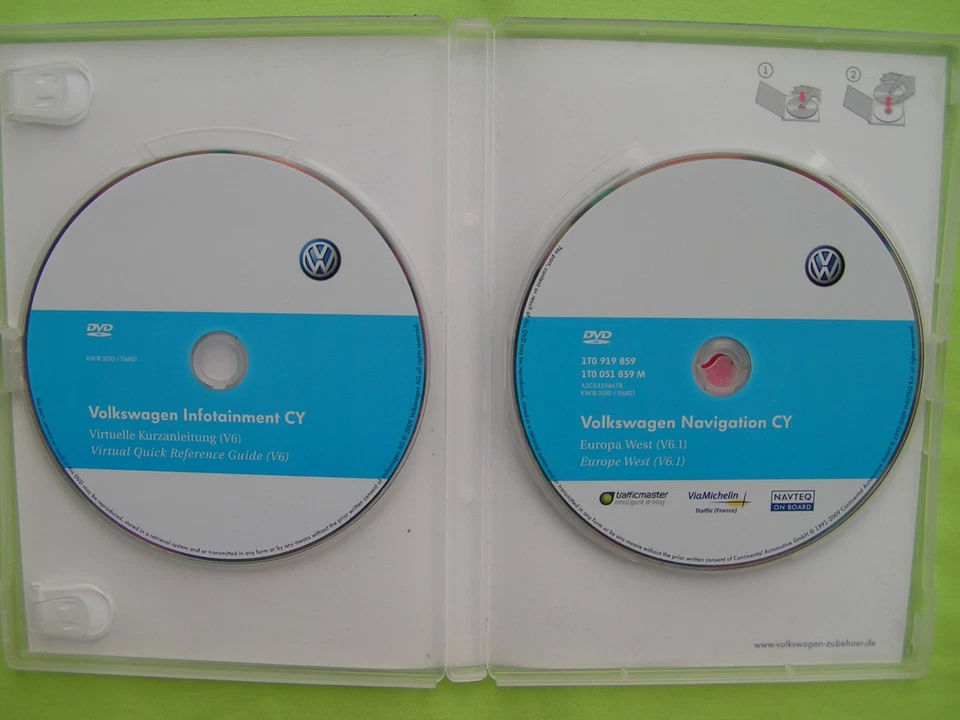 DVD NAVIGATION CY WEST EUROPA 2009 V6.1 VW RNS 510 810 GOLF 5 CADDY TOURAN SKODA - Bild 4 von 4