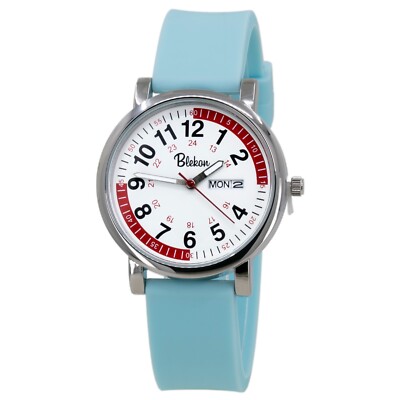 Blekon Original Nurse Watch - Red Fifteen Minute Pulsometer, Silicone Band Watch