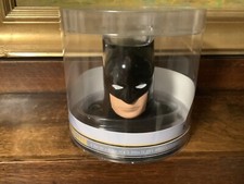 Busto de alcancía moneda de cerámica de Batman de DC Comics fabuloso embalaje original de Nueva York