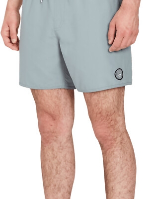 Volcom Lido Solid Trunk 16 elastische Boardshorts in Abyss für Herren