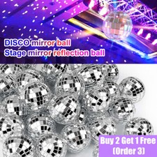 12PCS Mirror Disco Ball Silver Hanging Glitter Ball For DJ Dance Party Parties
