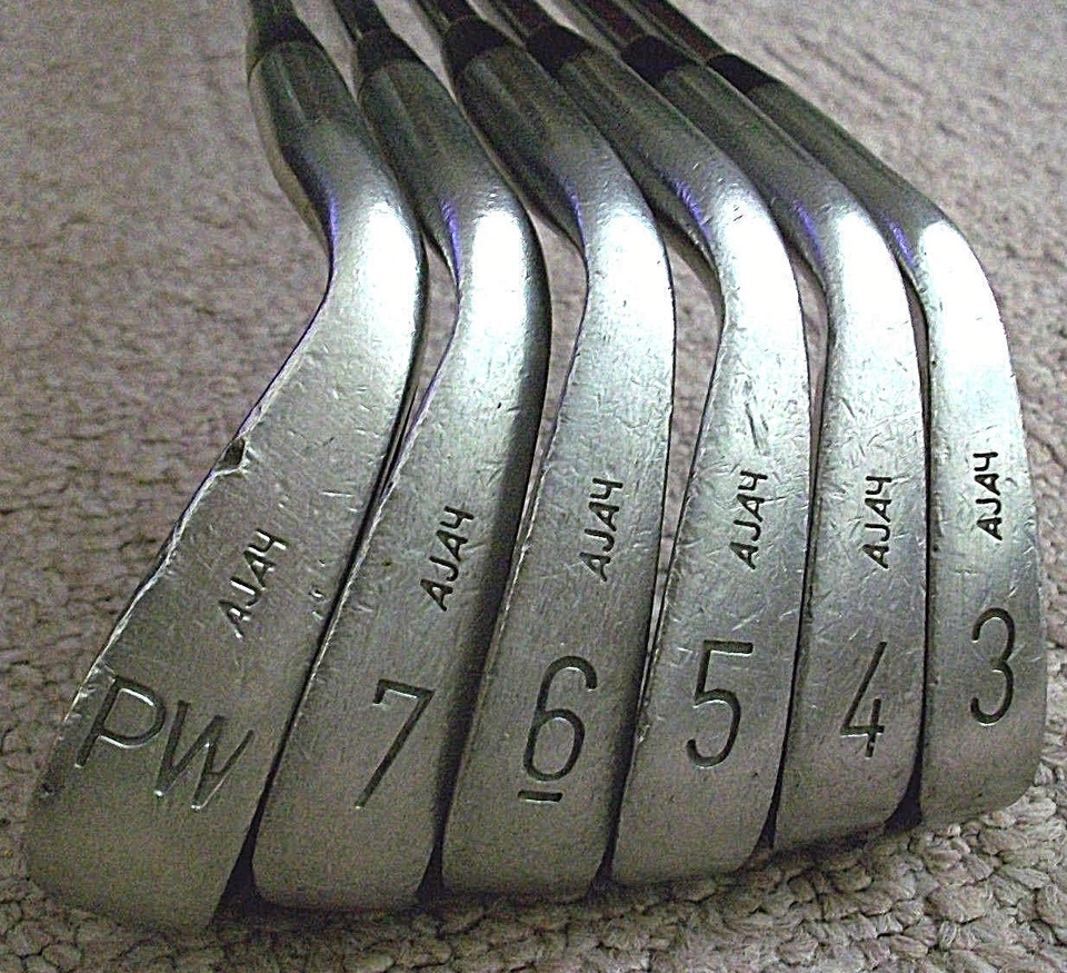 AJAY INVADER GOLF CLUB LOT VINTAGE FAIRWAY IRONS 3 4 5 6 7 PW RETRO CLASSIC RARE - Image 2 of 4