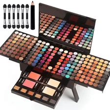 Kit De Maquillaje Para Makeup Profesional Sombras Brillo Rubor Brochas Mujer NEW