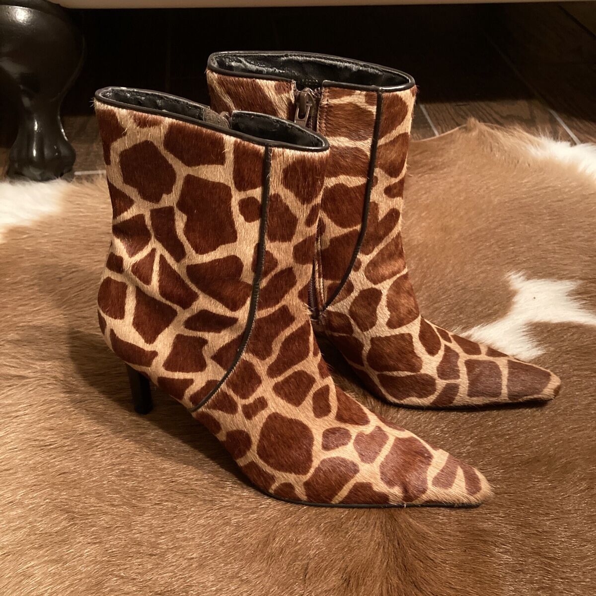 LRL Ralph Lauren Medora Women's 6.5B Giraffe Print Calf Hair LRL Ralph Lauren Medora Women's 6.5B Giraffe Print Calf Hair