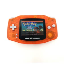 Transparent Orange Game Boy Advance Console GBA AGS-101 Backlight Screen