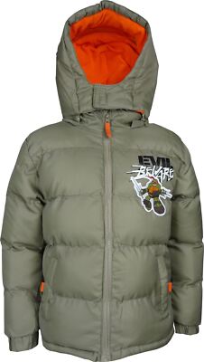 Nickelodeon Ninja Turtles HO1062 Jungen Winter Kapuzenjacke Grün Größe 98 - 128