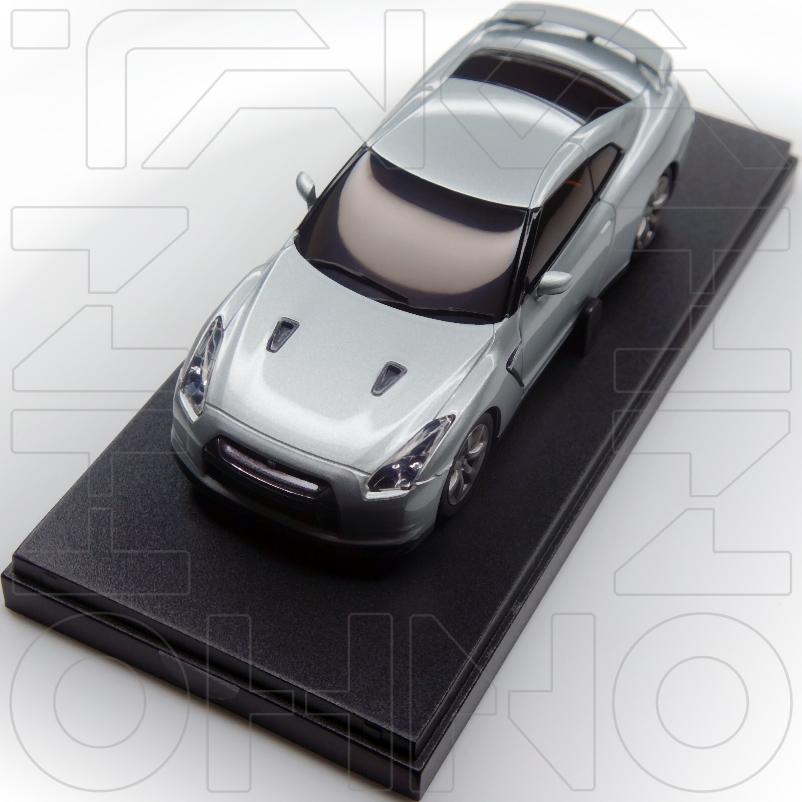 dnano Nissan GT-R 1/43 スケール モデル NISSAN GT-R R35 2007 KYOSHO DNANO AUTO SCALE COLLECTION SILVER 1