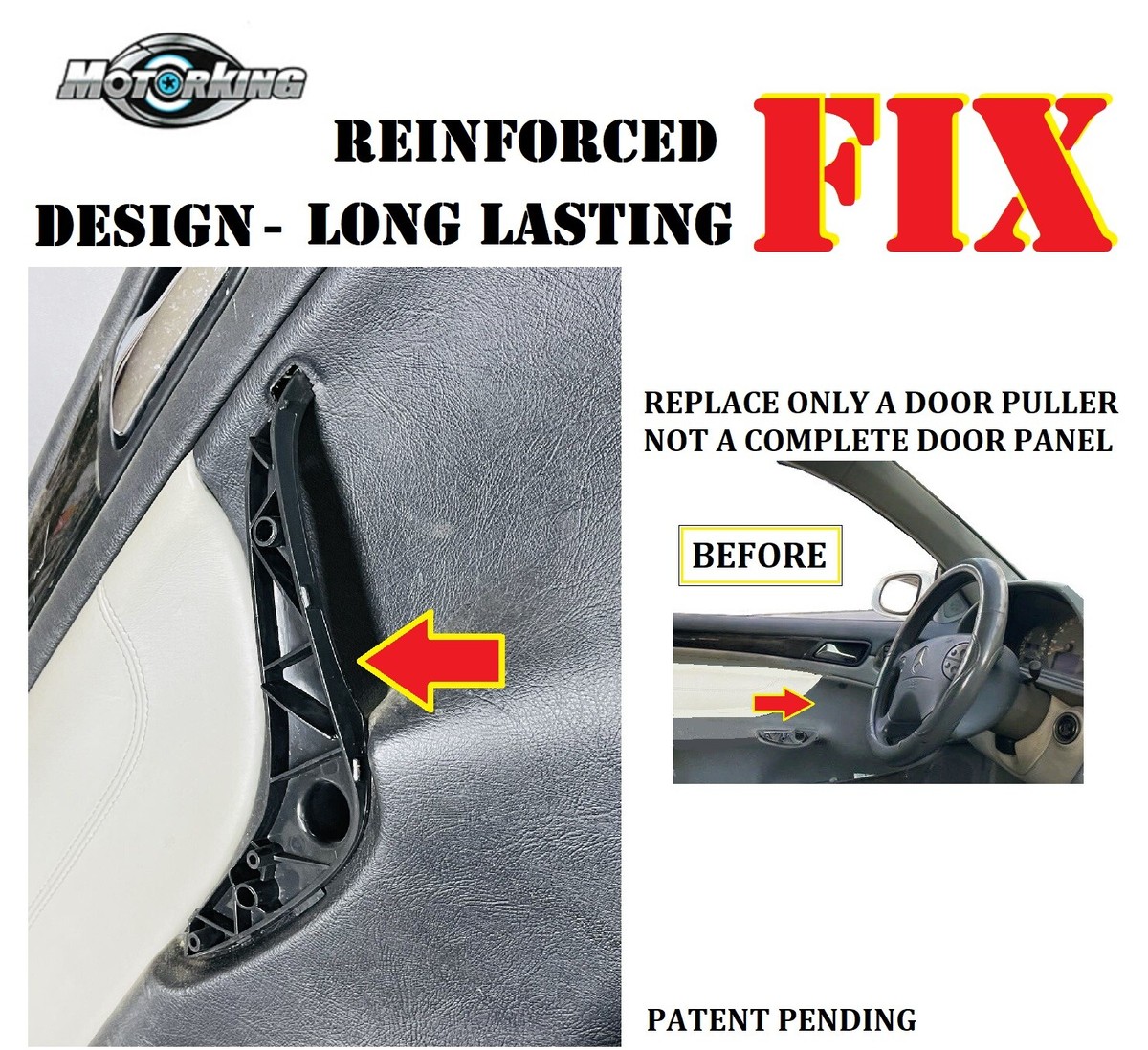 For 98-03 Benz CLK320 CLK430 CLK55 AMG Left & Right DOOR HANDLE  