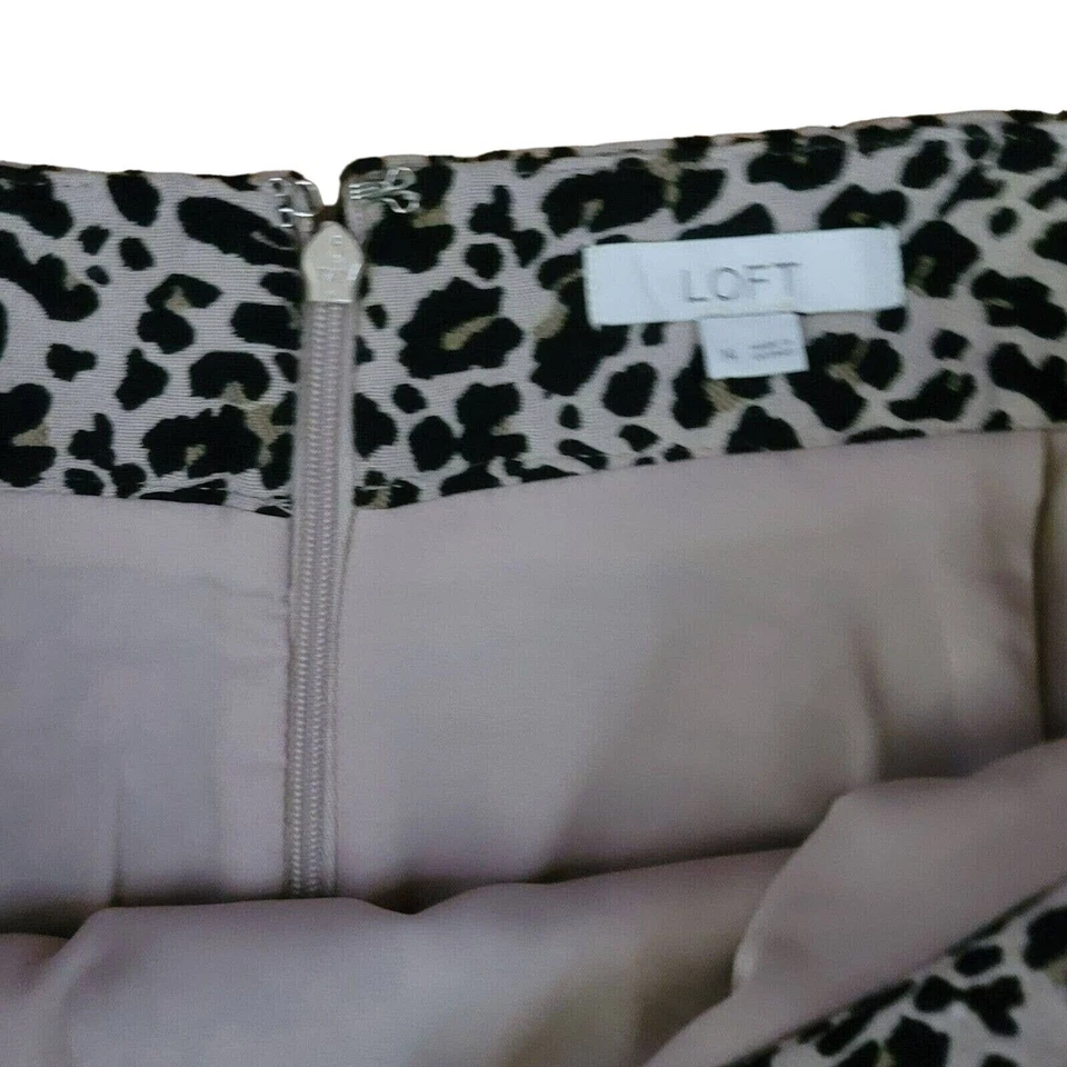 Minifalda Loft 14 Negra Tostada Estampado Animal Línea A Leopardo Mob Esposa Leopardo Y2K Foto 4 de 4