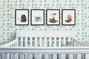 star wars nursery prints