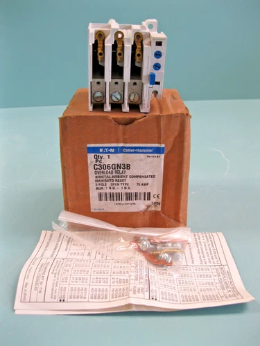 NEW Eaton Cutler-Hammer C306GN3 600 VAC 3-Pole Thermal Overload Relay F17