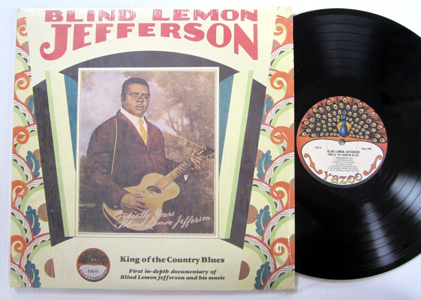 BLIND LEMON JEFFERSON King of the Country Blues 2xLP Near-MINT vinyl  Dh 208