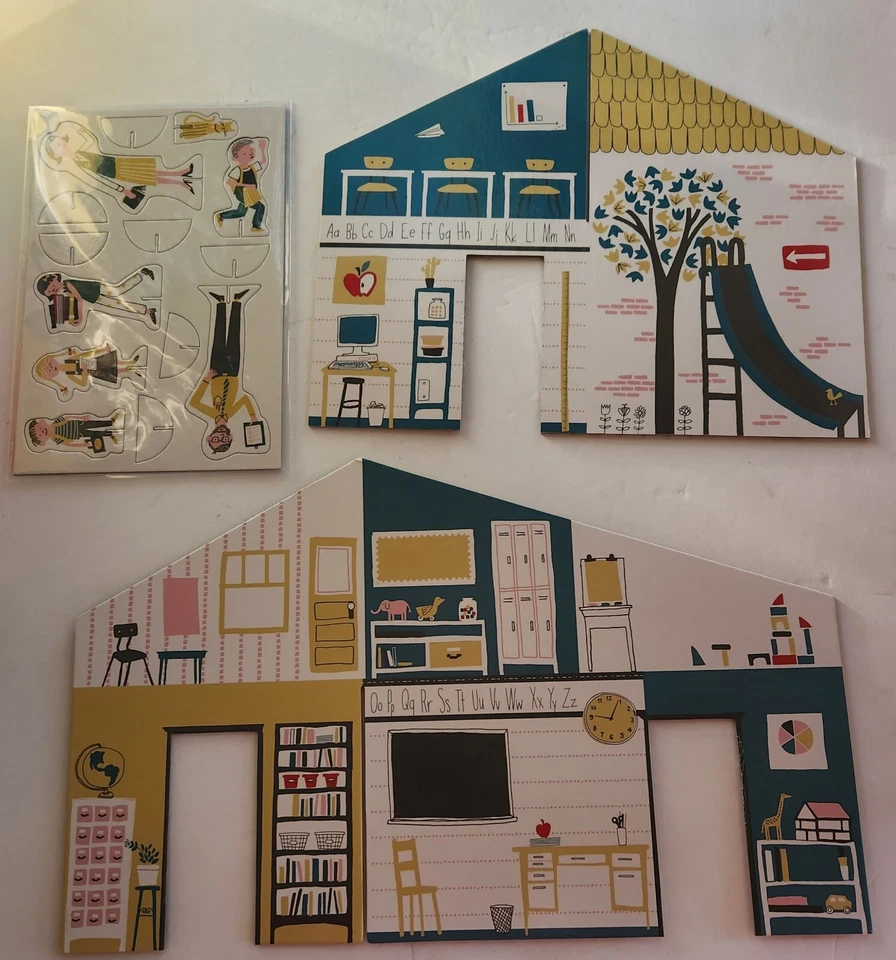 Mudpuppy Playspace My School Caardboard Architectural Play Set 2010 NEW - Image 4 of 4