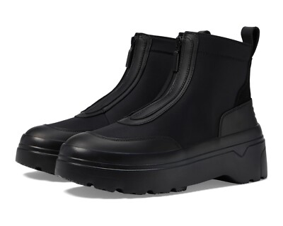 Hunter Z56116 Womens Black Explorer Ankle Zip Flatform Boot Size US 6 EU 37