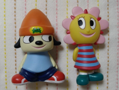 Very Good PaRappa The Rapper Soft Vinyl Figure Set Parappa Sunny Funny ...