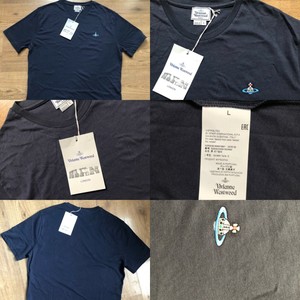 vivienne westwood navy short sleeve shirt