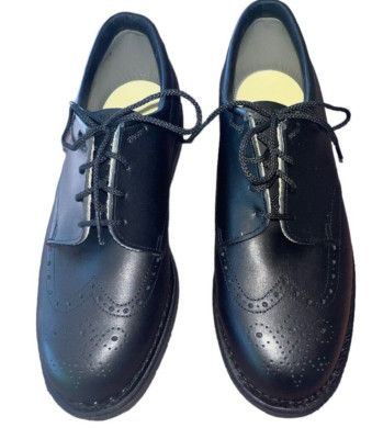P.W. Minor and Sons Model 11047 6 1/2 D Black Wing Tip Style Made in America