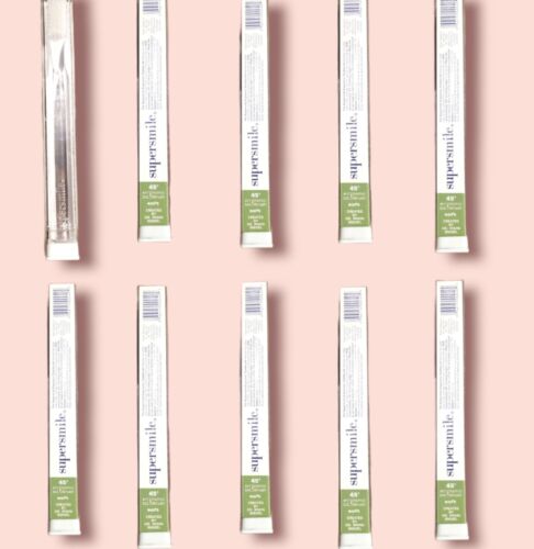 10 PK Supersmile Toothbrush New Generation 45° Ergonomic Crystal Clear SOFT NIB - Picture 1 of 3