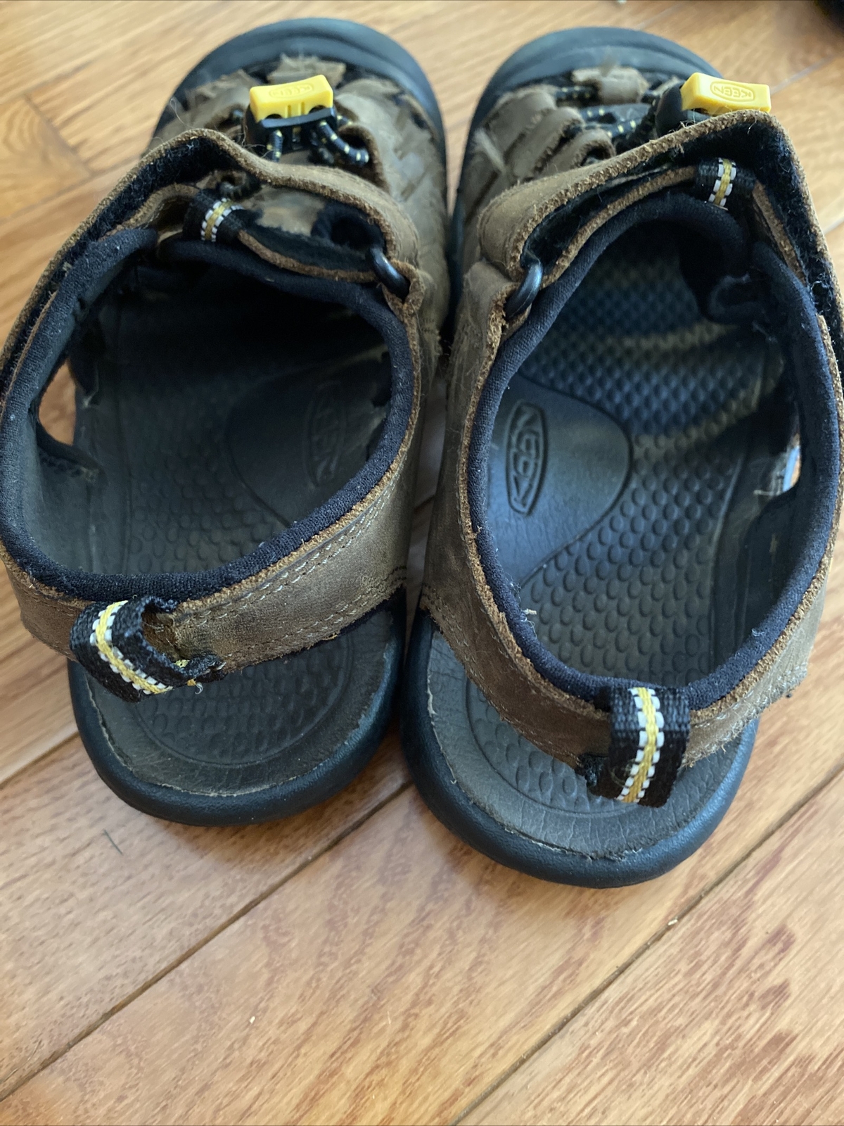 Sandali Keen Newport Premium impermeabili in pelle marrone bambini ragazzi taglia 3