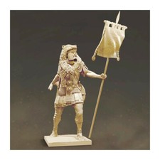 1/24 resin figures model High 3in Roman soldier with flag, Unassembled Uncolored