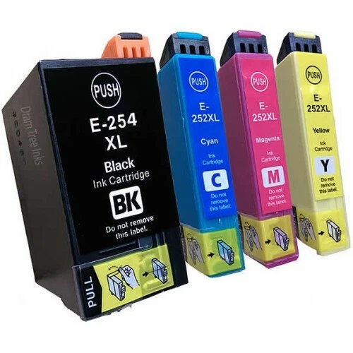 4x Generic Ink 254XL 252XL for Epson WorkForce WF7620 WF7710 WF7720 WF7725 - Picture 1 of 3