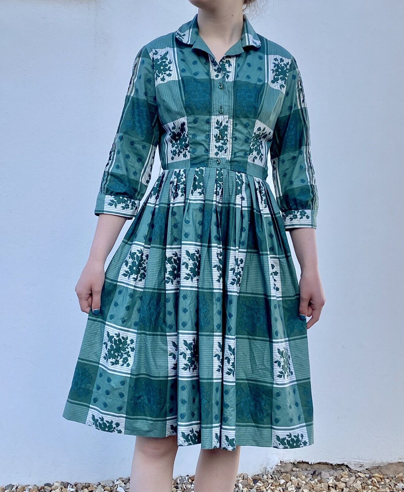 Original Genuine 1950's Vintage Cotton Dresses 6/… - image 1