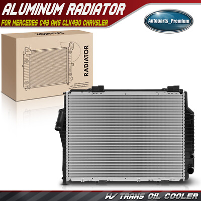 Radiator w/ Transmission Oil Cooler for Mercedes-Benz C43 AMG CLK430 Chrysler
