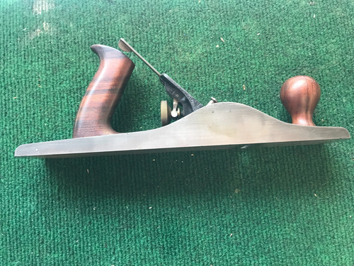 Vtg Jack Plane MILLERS FALLS 14 C - corrugated woodworking Hand plane USA made.
