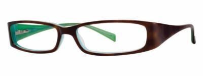 Calabria Splash by Vivid 52 Designer Blue Light Blocking Glasses Tortoise Green