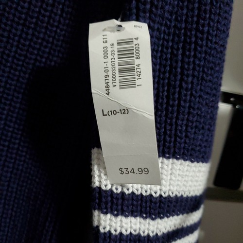 Girls sweater size 10/12 Large  Blue White - Bild 4 von 5