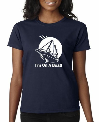 I'm On a Boat T-shirt SNL TV Funny 5 Colors S-3XL - Picture 7 of 21