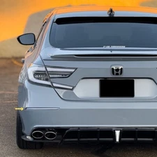 Clear White For Honda Accord 2018-2022 Rear Bumper LED Reflector w/ Dynamic