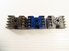 3 PK Potter Brumfield Relay Socket Circular Mount, 8 Pin, 300V 10A