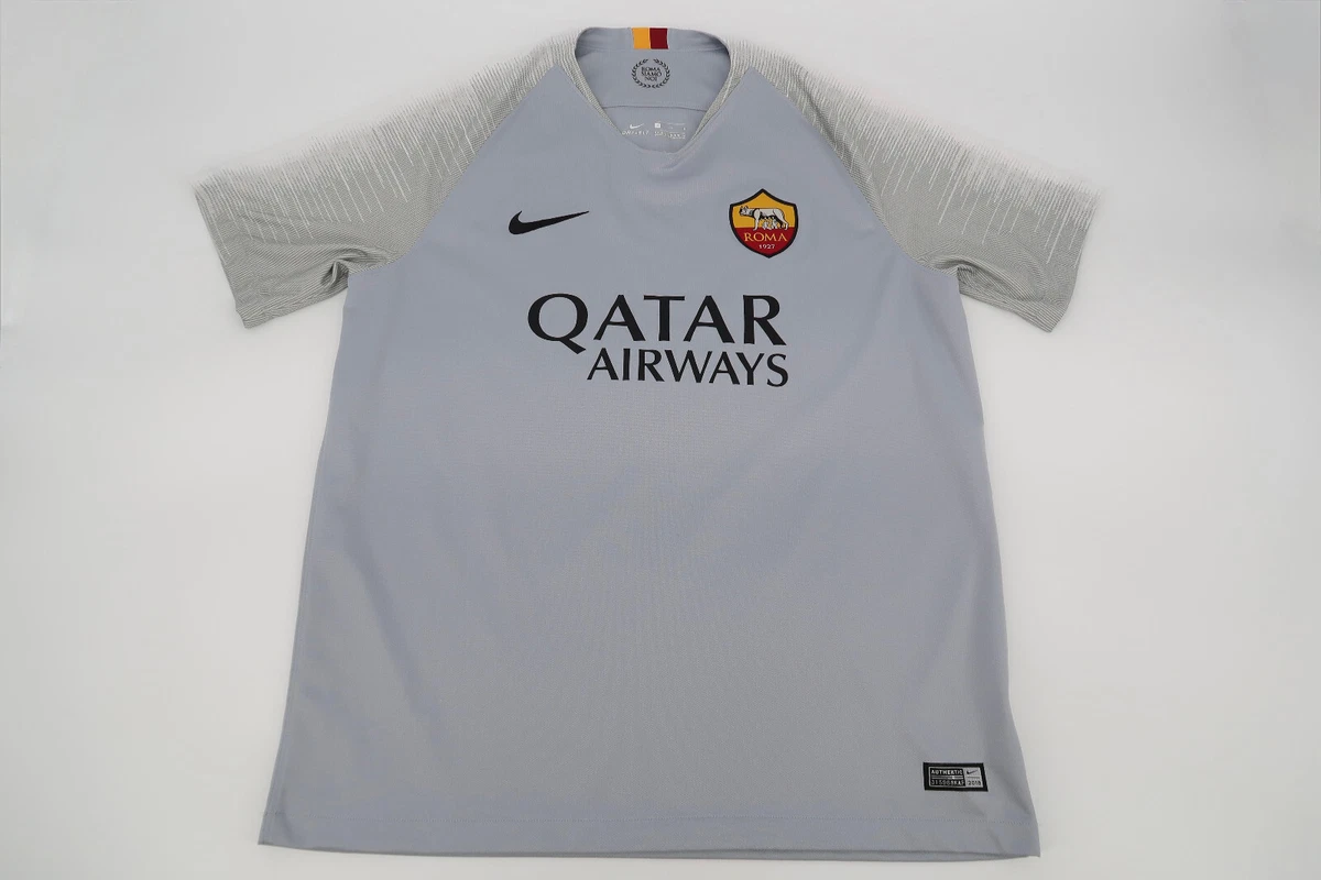 AS Roma Gray International Club Soccer Fan Apparel and Souvenirs