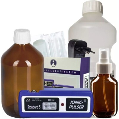 Ionic-Pulser  Standard S Silber-Generator + Wasser + Flaschen 500ml und 100 ml