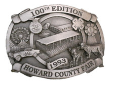 Siskiyou Belt Buckle 100th Edition 1993 Howard County Fair No. 389 of 500