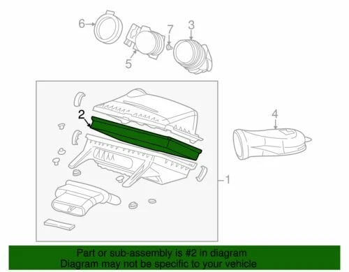 Подлинный фильтр воздухоочистителя двигателя GM 1985-2004 Chevrolet GMC Pontiac 25042562 - Изображение 2 из 2