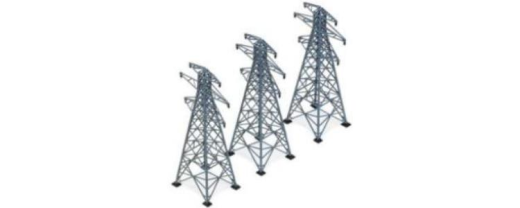 Hornby R530 Pylons (Pk3) OO Gauge