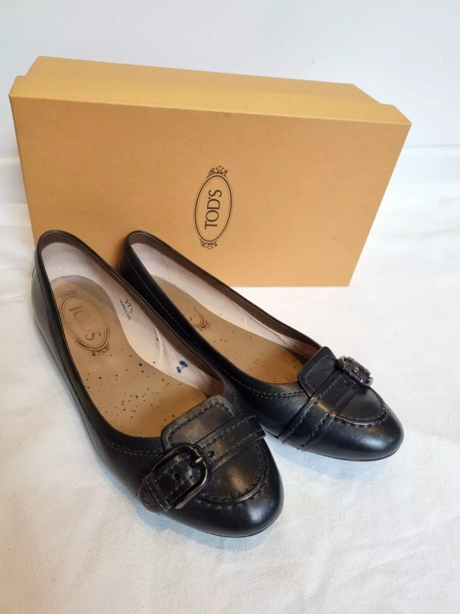 LEATHEROD S GOMINO BALLERINAS FLAT SHOES size 37.5 TODS SHOES Used