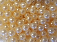350 pcs Champagne Loose Artificial Plastic Pastel Pearls 8mm Round Craft Beads