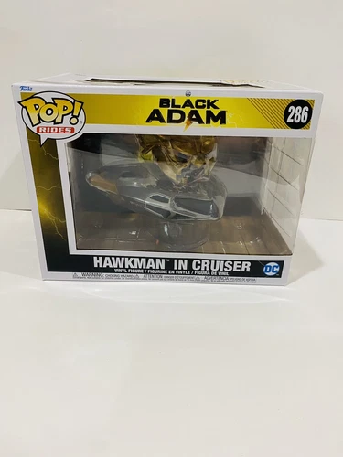 Funko Pop! Rides - Black Adam - Hawkman in Cruiser Vinyl Figure #286 - NEW