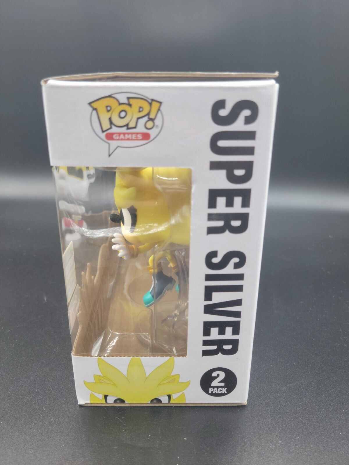 Sonic Funko Pop! Super Tails and Super Silver (No Shared Sticker) *DAMAGED  BOX*