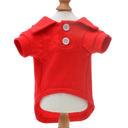 Basic Dog Polo Shirts Premium Cotton, Polo T-Shirts for Large Medium Small Dogs - Picture 19 of 123