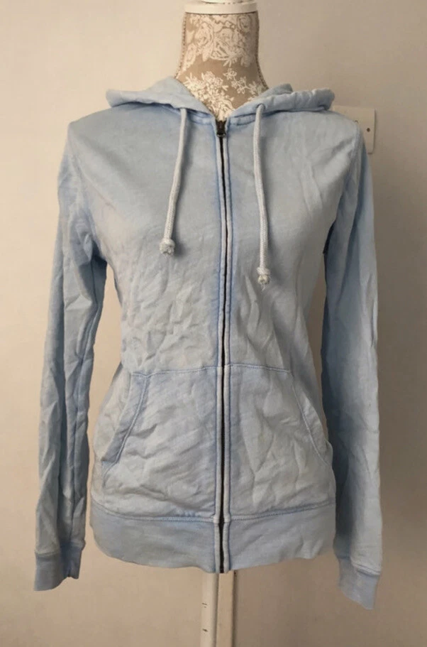 M&S Pale Blue Hoodie UK 8